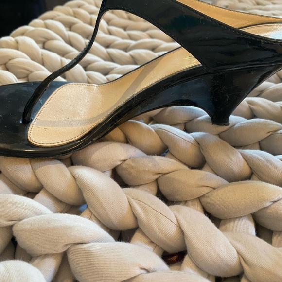 Prada T Strap Patent Leather Sandals - Picture 4 of 15